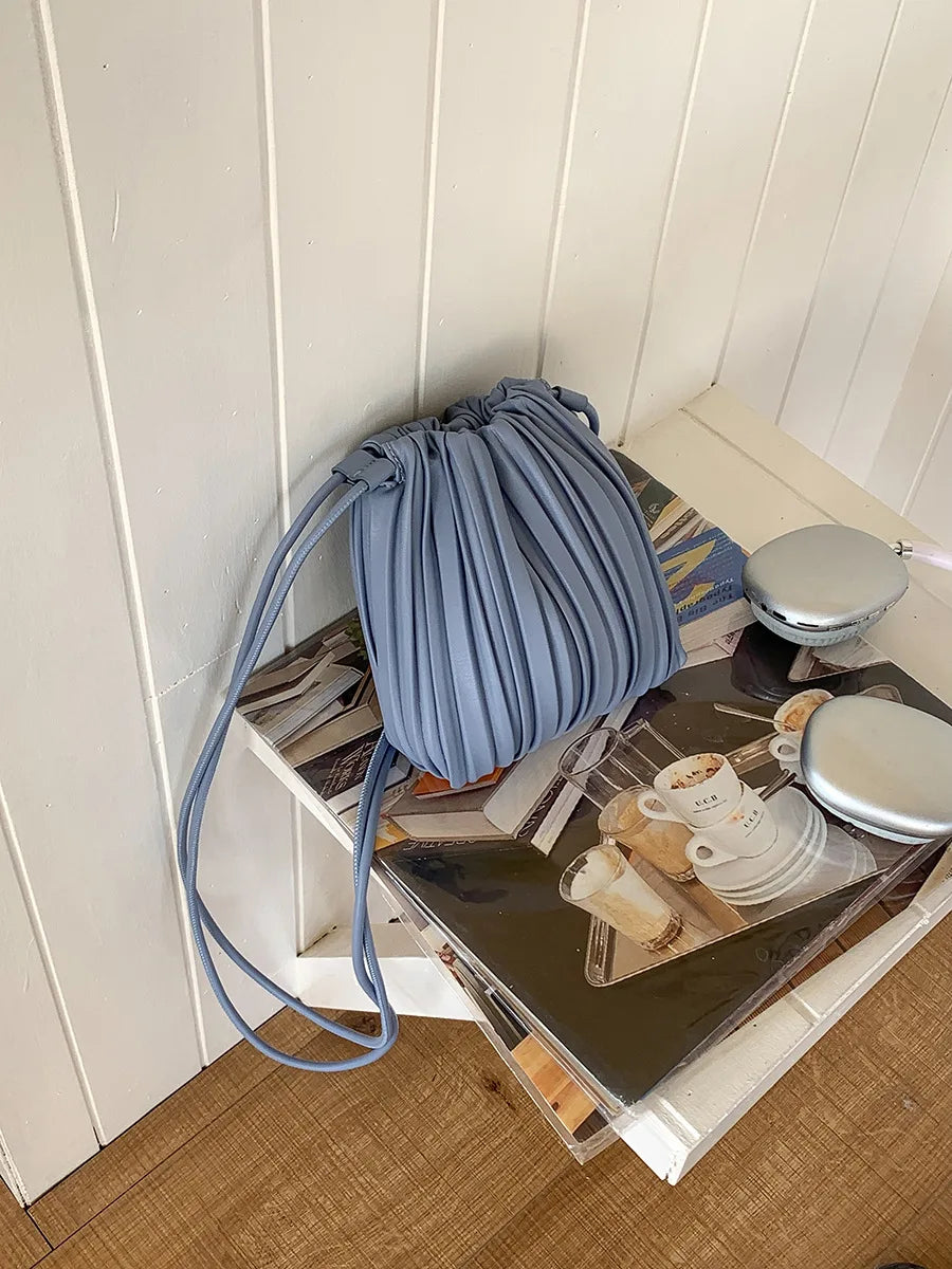 Summer Fashion Pleated Crossbody Bag | Luxury Versatile Mini Handbag Luxegan