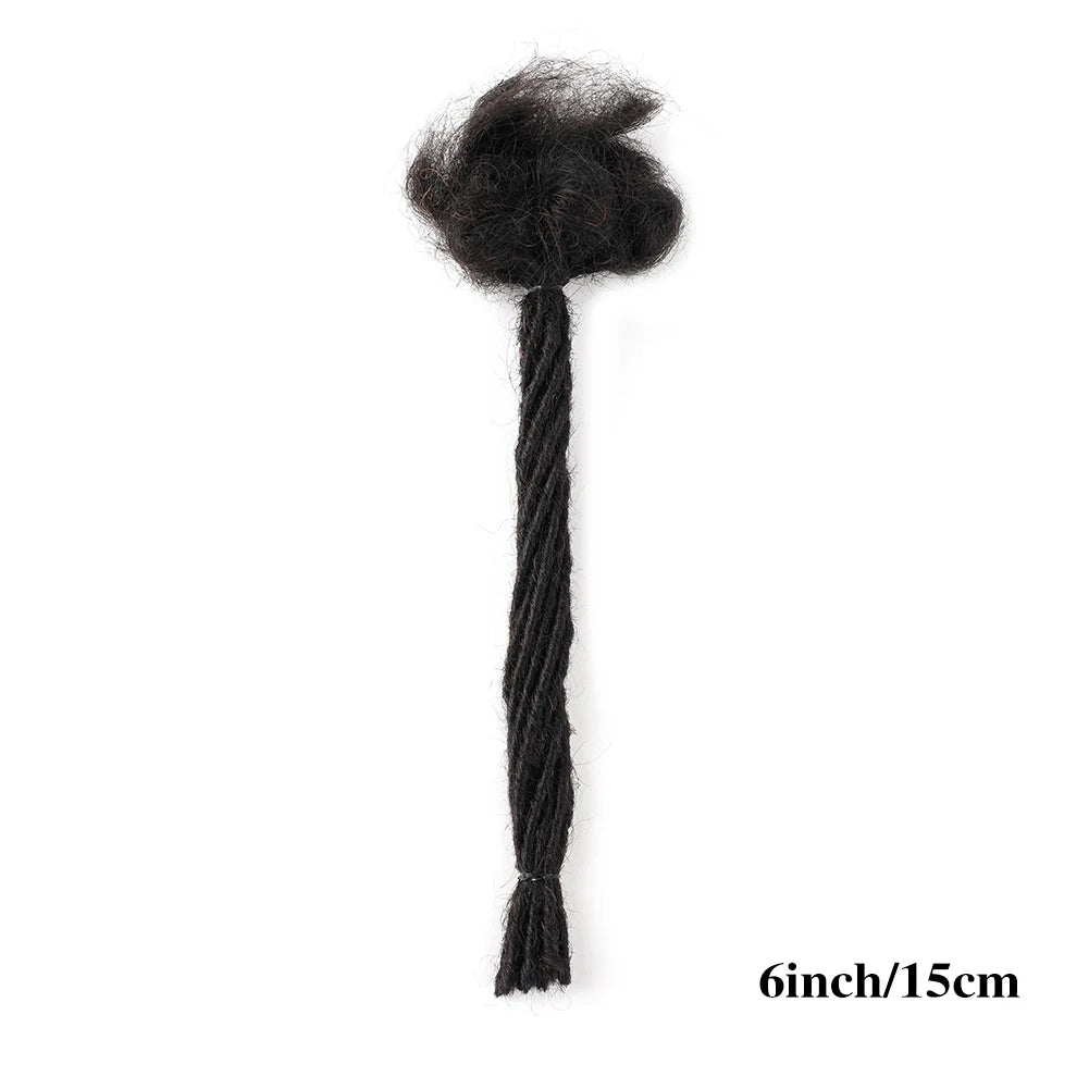 0.2cm Microlocks Extensions | Brazilian Human Hair Dreadlocks | Crochet Braids | 10 Strands