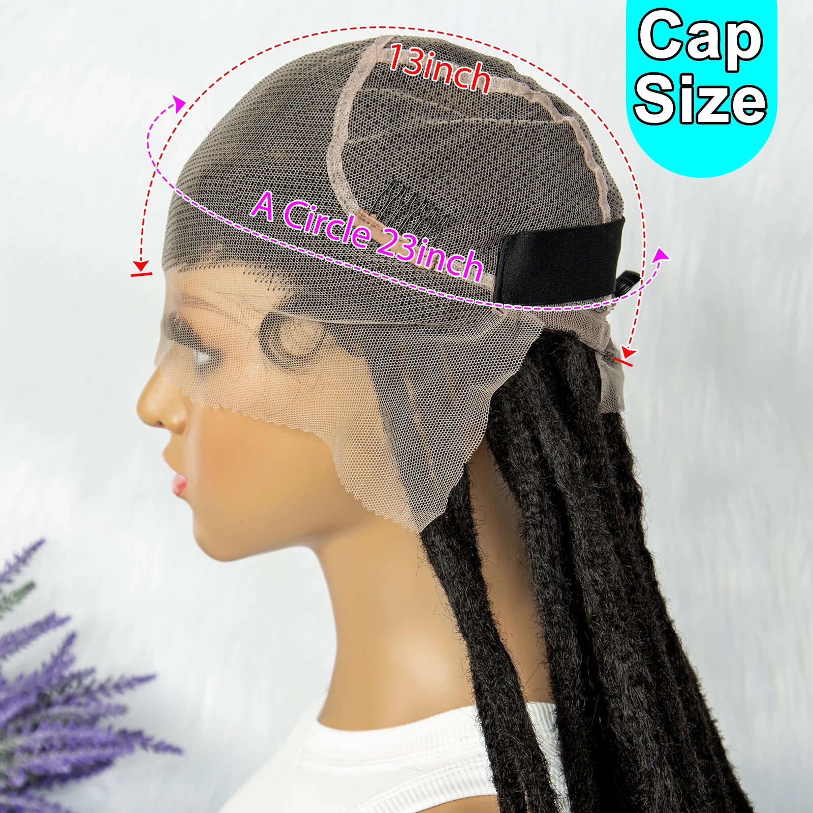 KIMA 50" Extra Long Box Braids Wig | Full Lace Front Luxegan