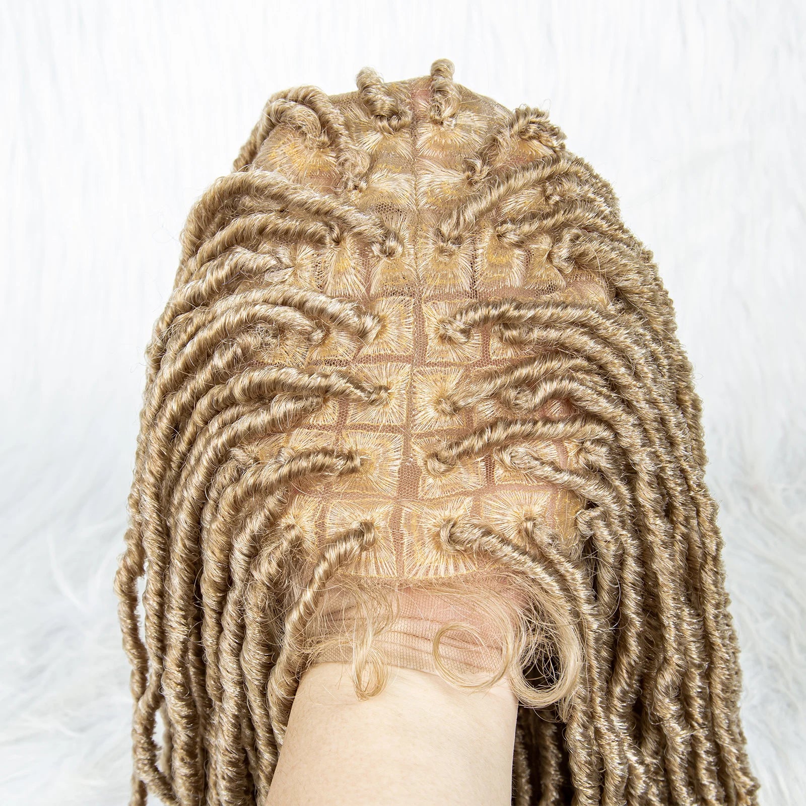 KIMA 36" Colorful Dreadlocks Braids Wig | Full Lace Front & Baby Hair Luxegan