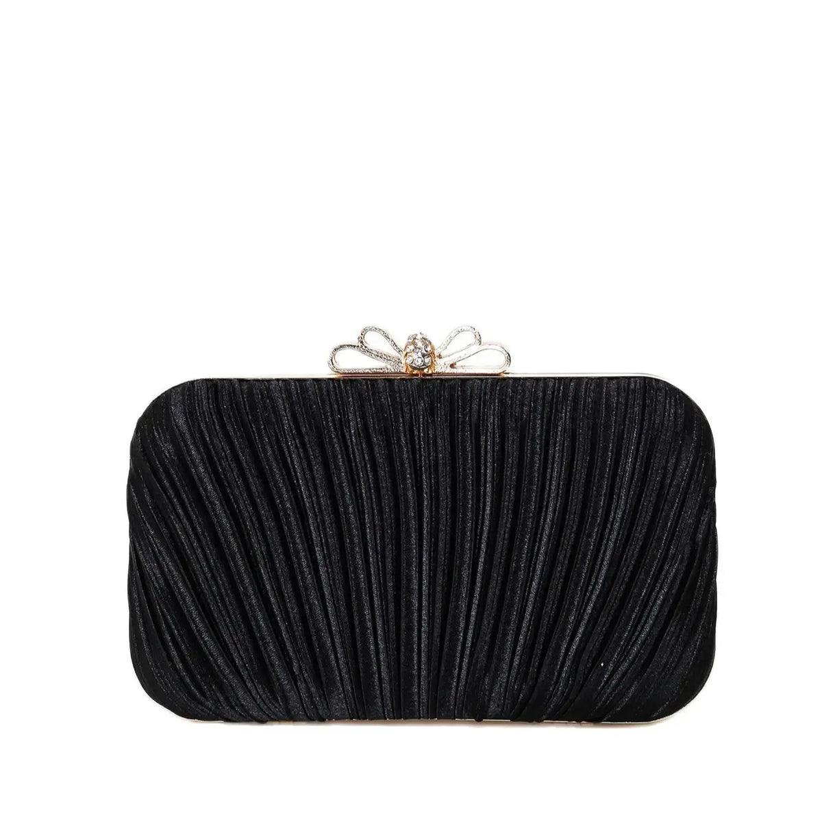 Elegant Rhinestone Bowknot Novelty Clutch Purse | Bride & Bridesmaid Handbag | Elegant Evening Bag for Women's Club & Party Luxegan