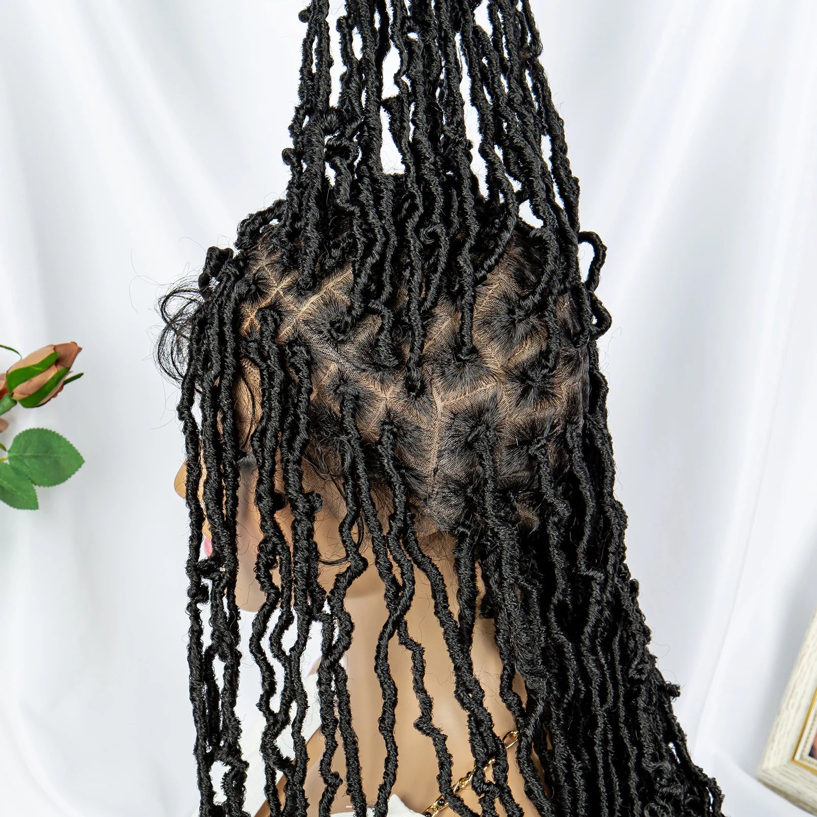 Faux Locs & Dreadlocks Braided Wig | Full Lace Front | Baby Hair | African Inspired Luxegan