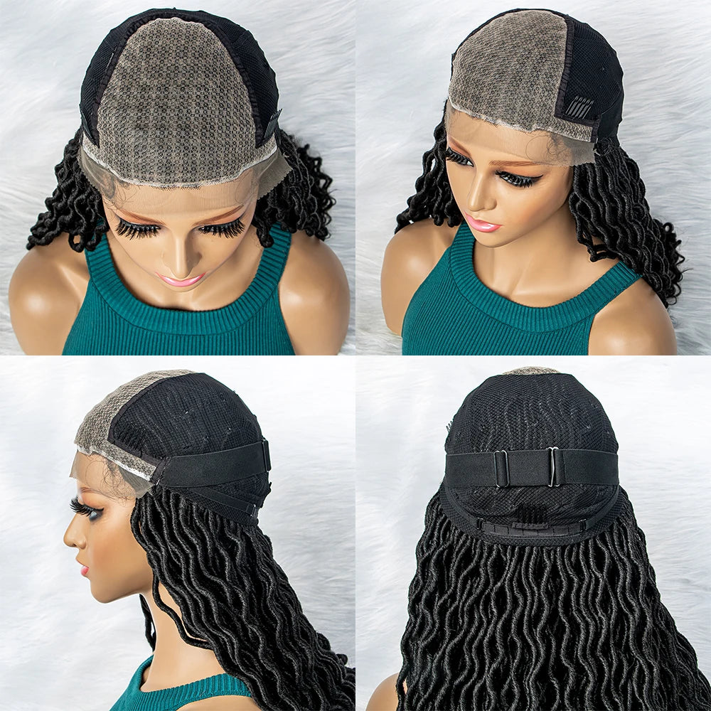 Goddess Box Braids Wig | Curly Ends | Full Lace | Crochet Hair | Black Women Luxegan