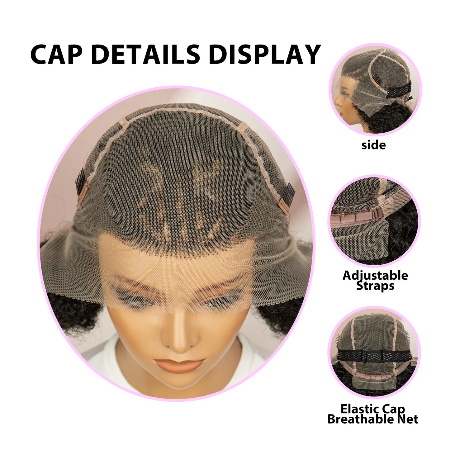 8" Afro Kinky Curly Short Braided Wig | Full Lace Knotless Braids | Synthetic Kanekalon Hair