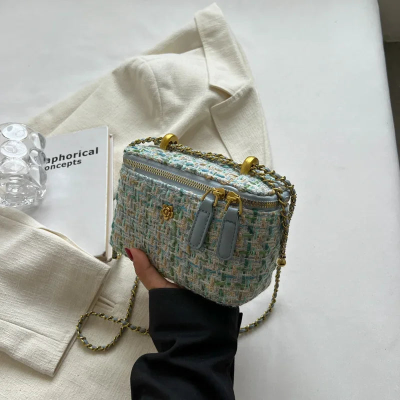 Women's Shoulder Bags | Popular Niche Crossbody Bag & Wool Chain Small Square Bag Luxegan