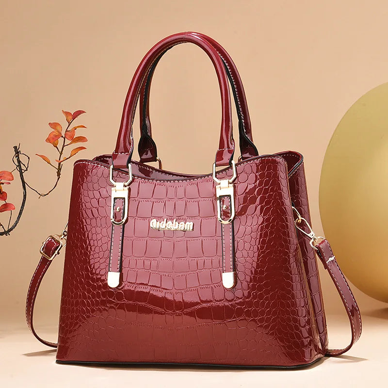 Trend Women Handbag Purses | Luxury Designer Female Soft Leather Shoulder Bag & Large Capacity Casual Crossbody Bag (Sac) Luxegan