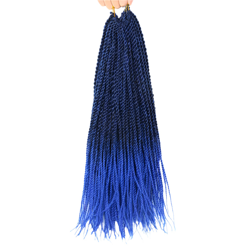 Full Star 30 Strand Pre-Twist Crochet Braids | Senegalese Twist | Ombre Luxegan