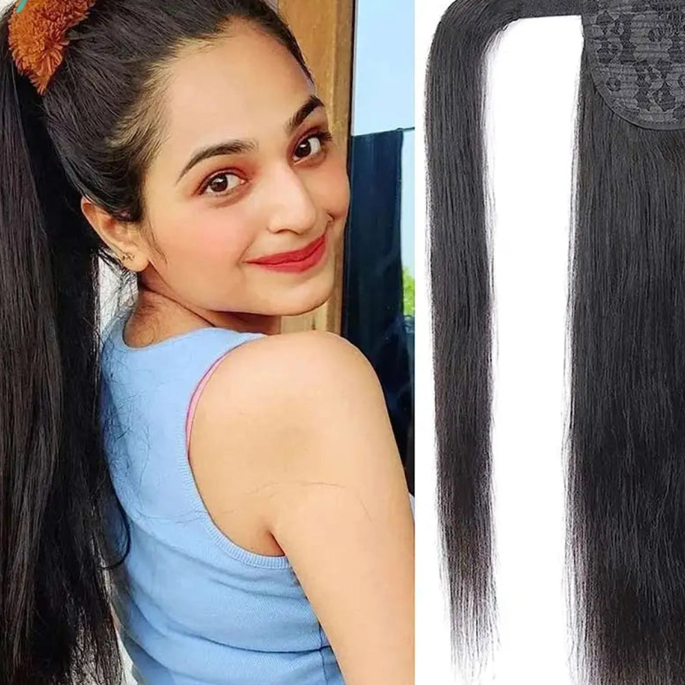 Kinky Curly Wrap-Around Ponytail | Sophisticated "100g Clip-In" Silhouette | Elegant "Natural Color" Hair Extension | "Dignified" Brazilian Remy Hair Piece for Radiant Versatile Styling Luxegan