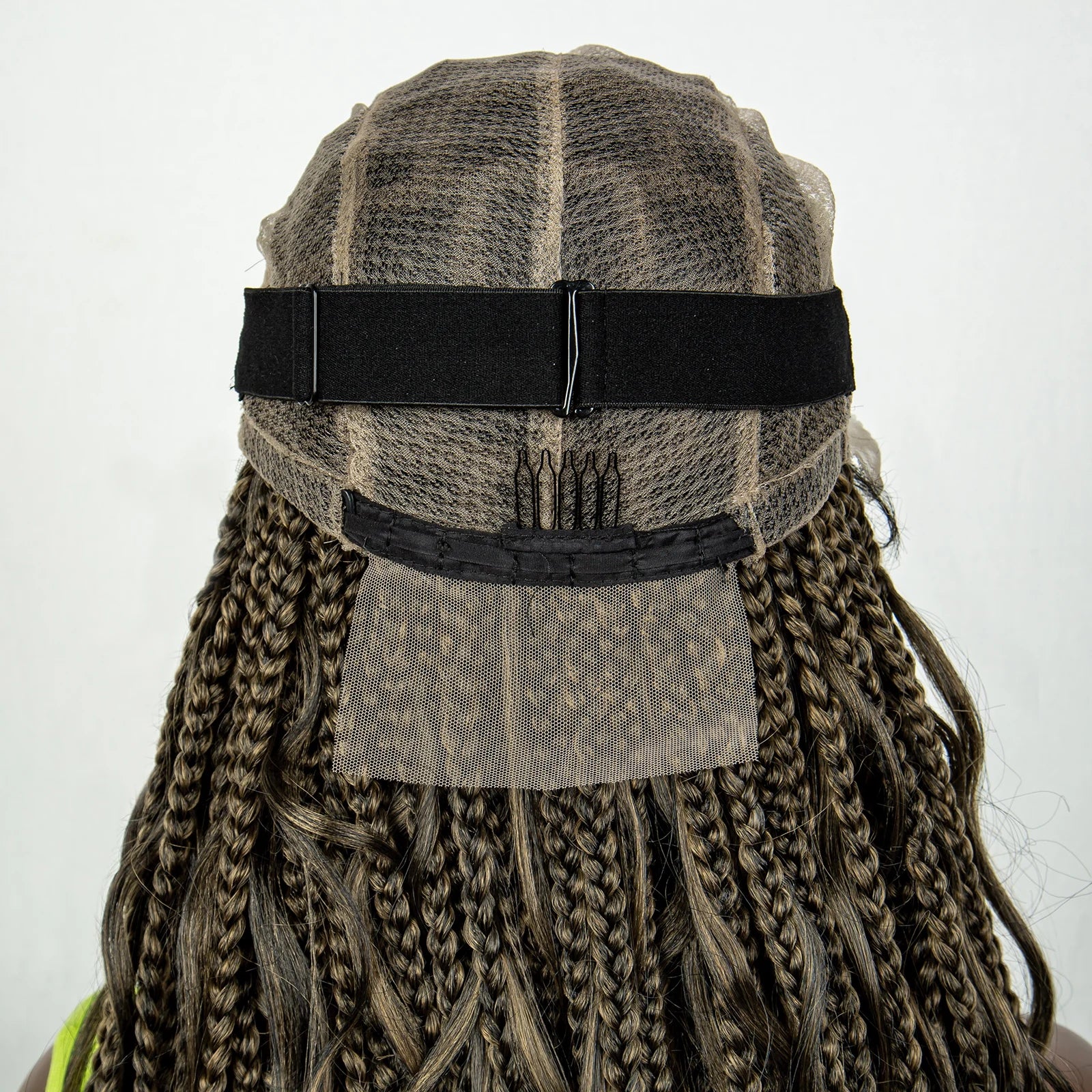 34" Ombre Curly Braids Wig | 1B/27 | Deep Wave | Full Lace | Baby Hair Luxegan