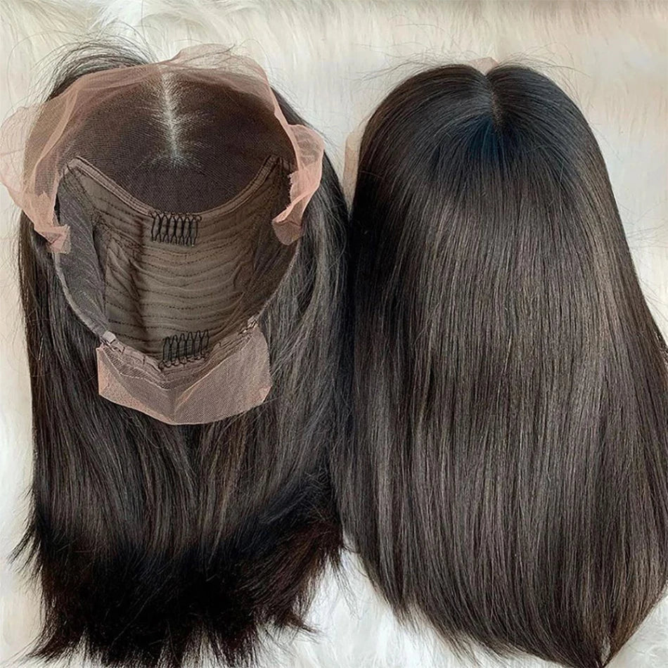 Brazilian Straight Bob Wig | Glueless Lace Front Wig | 180% Density | 4-16 Inches