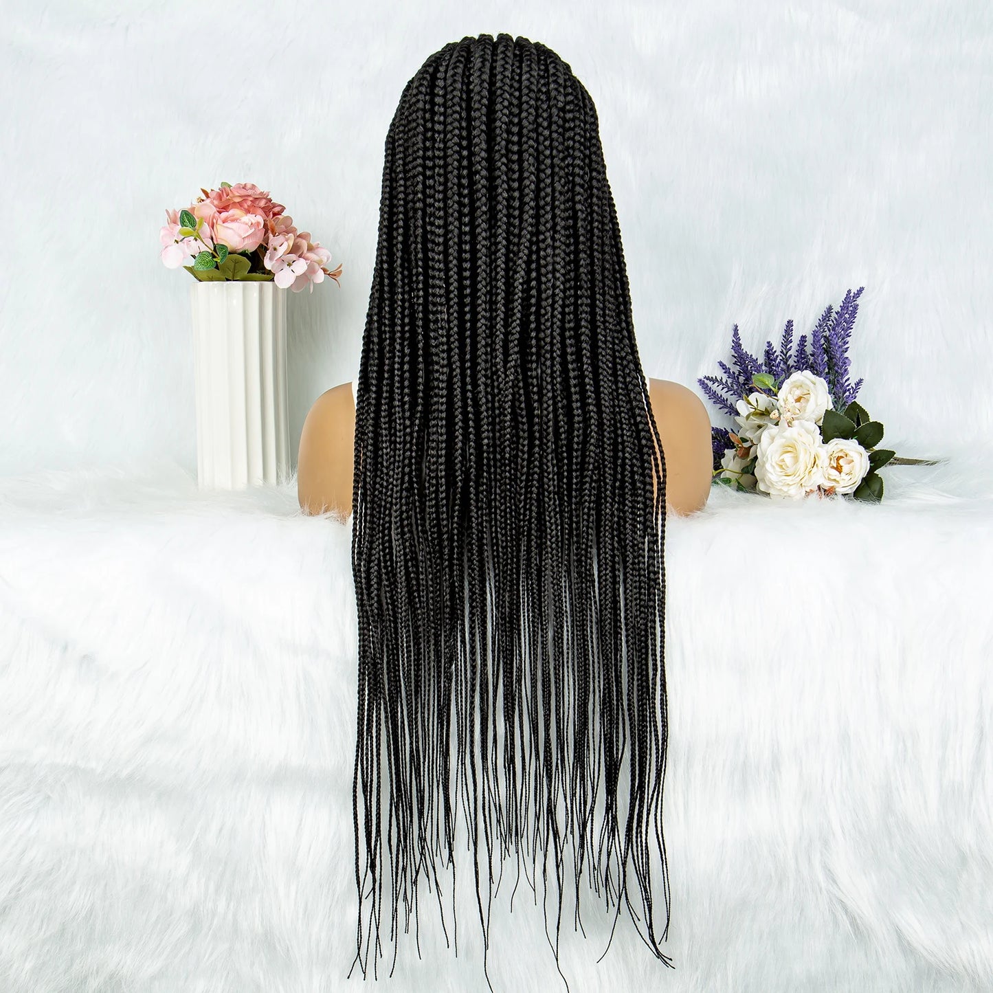 Fulani Cornrow Box Braids Wig | Full Lace | Baby Hair | Black Women Luxegan