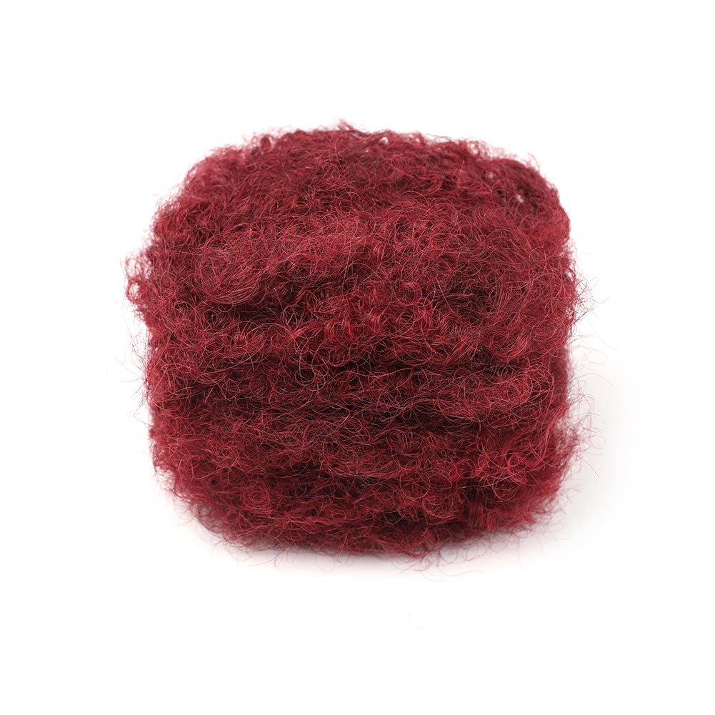 Afro Kinky Bulk Human Hair Extensions | Brazilian Kinky Straight Hair for Braids & Dreadlocks | Natural Crochet Hair