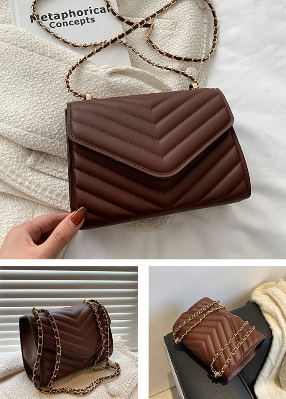 Single Shoulder Retro Fashionable Small Square Bag | Crossbody Handbag (Unisex Messenger Satchel) Luxegan