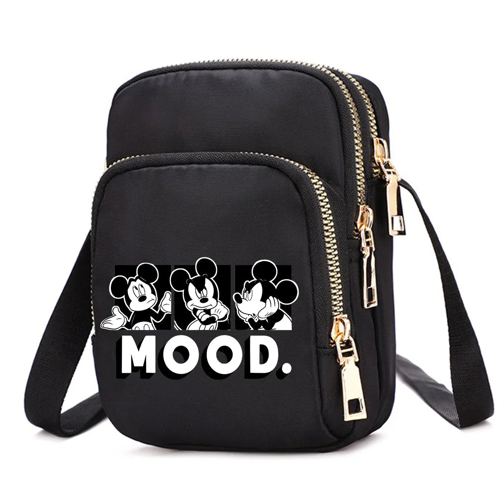 Mickey & Minnie Mouse Shoulder Bag | Cartoon Crossbody Handbag Luxegan