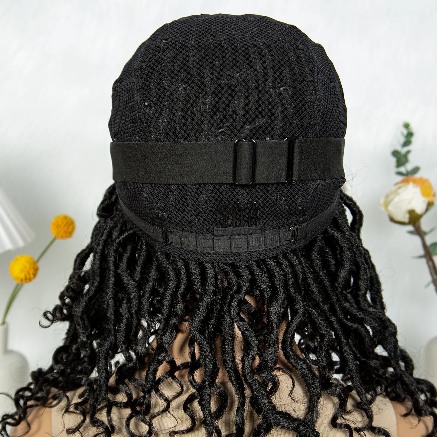 Lightweight Cornrow Braids Wig with Curly Ends | Lace Front Luxegan