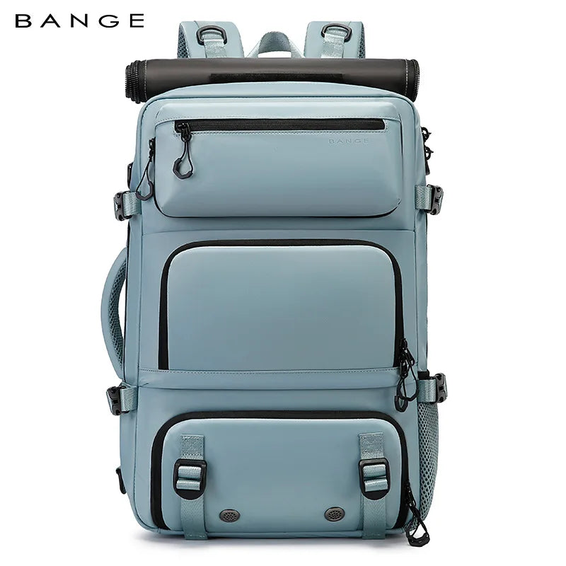 Bange Large Capacity Travel Backpack | Professional Business Bag with Dedicated Shoe Compartment | Waterproof Anti-Theft Backpack for Men & Women | 35L Multi-Functional Commuter Bag (Model BA-1810) Luxegan