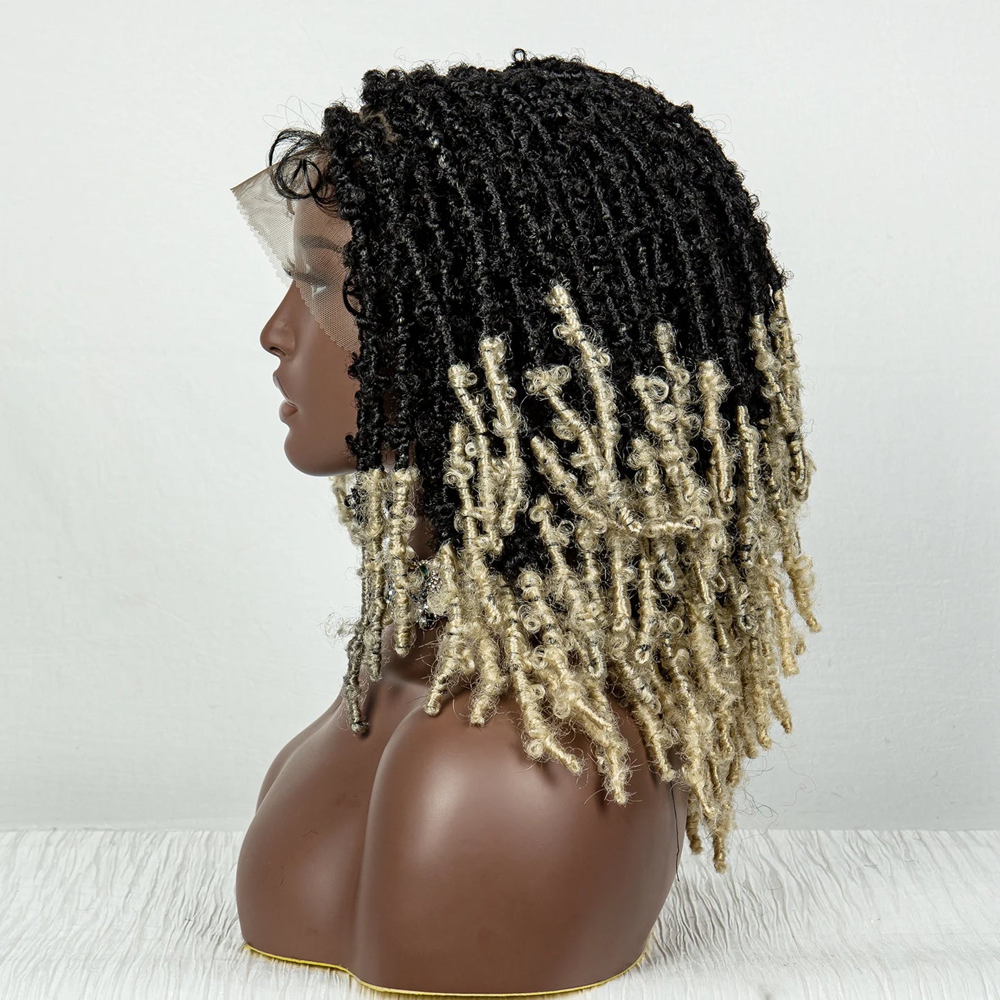 Butterfly Locs Crochet Braids Bob Wig | Lace Front | Dreadlock Style Luxegan