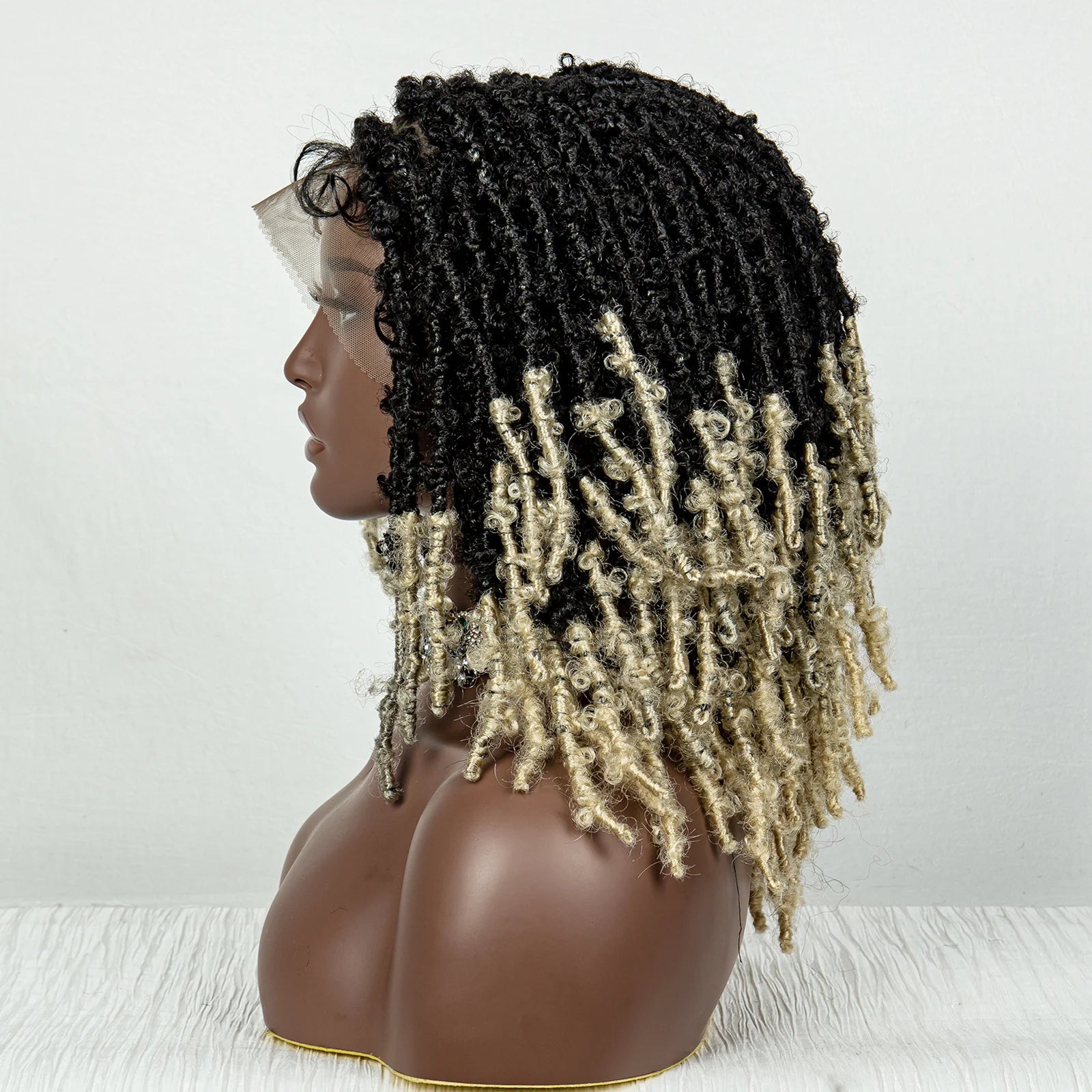 Butterfly Locs Crochet Braids Bob Wig | Lace Front | Dreadlock Style Luxegan
