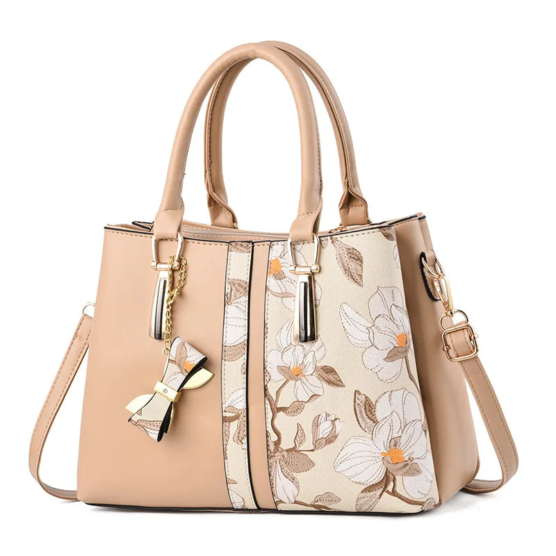 Personalized Printed Mom Tote Bag | Large Capacity Women's Handbag | New Fashion Shoulder Bag Leather Ladies Crossbody Bags Luxegan