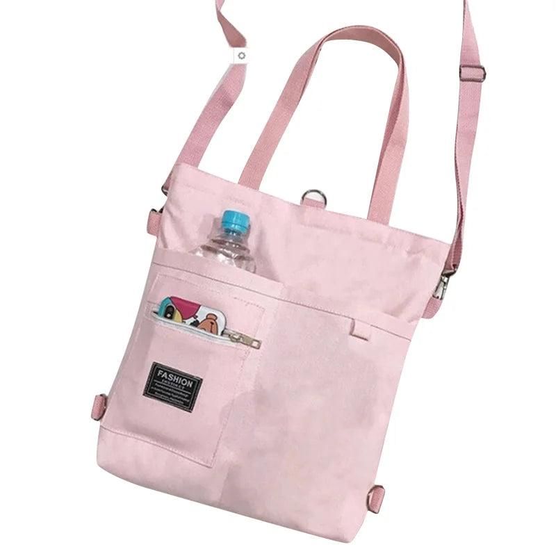 Women Canvas Crossbody Handbag Female Shopper Fashion Simple Shoulder Canvas Bags For Women Tote Luxegan