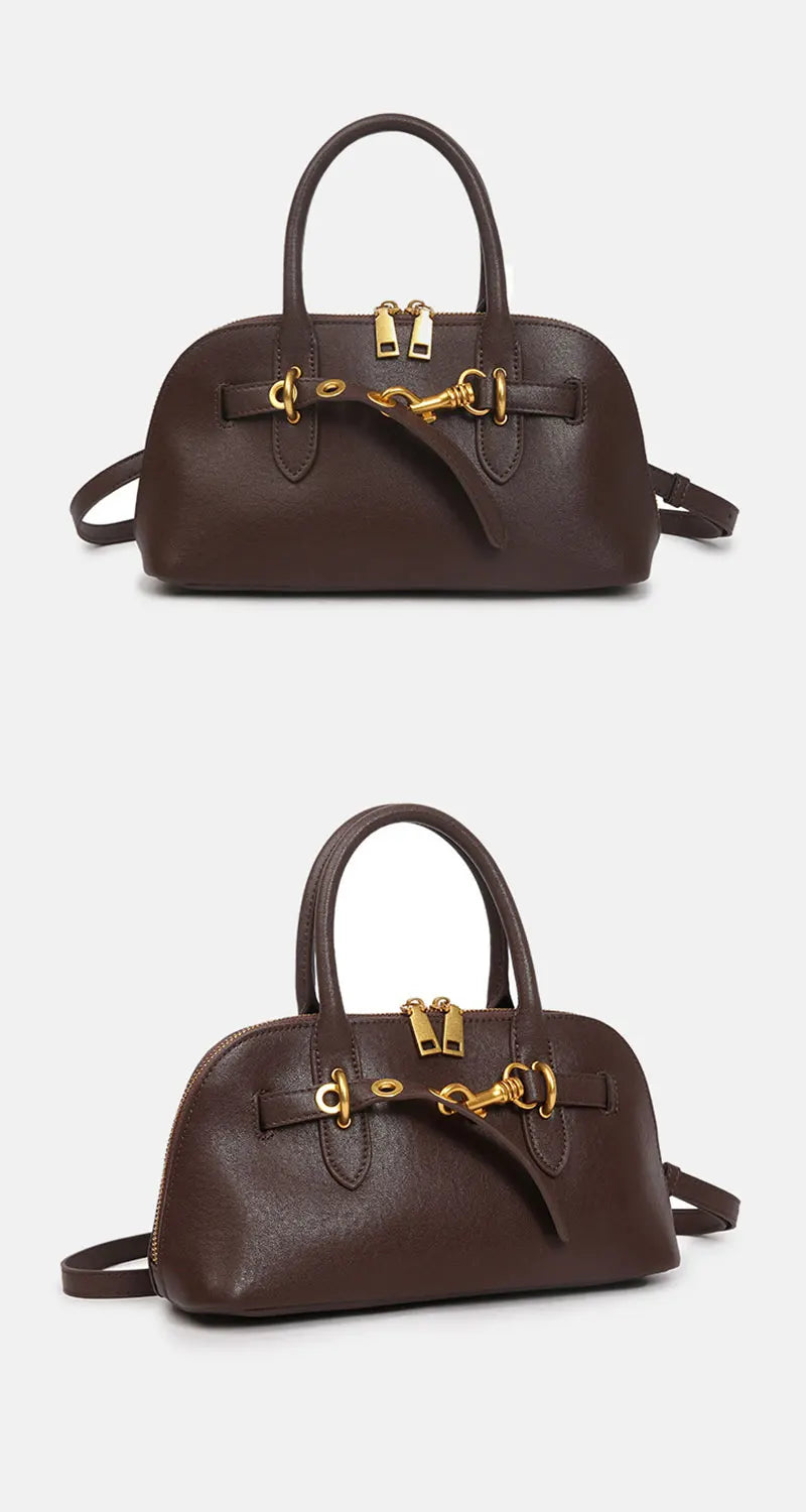 Luxury Designer Women's Bag | Genuine Leather Vintage Handbag & Cowhide Crossbody Luxegan