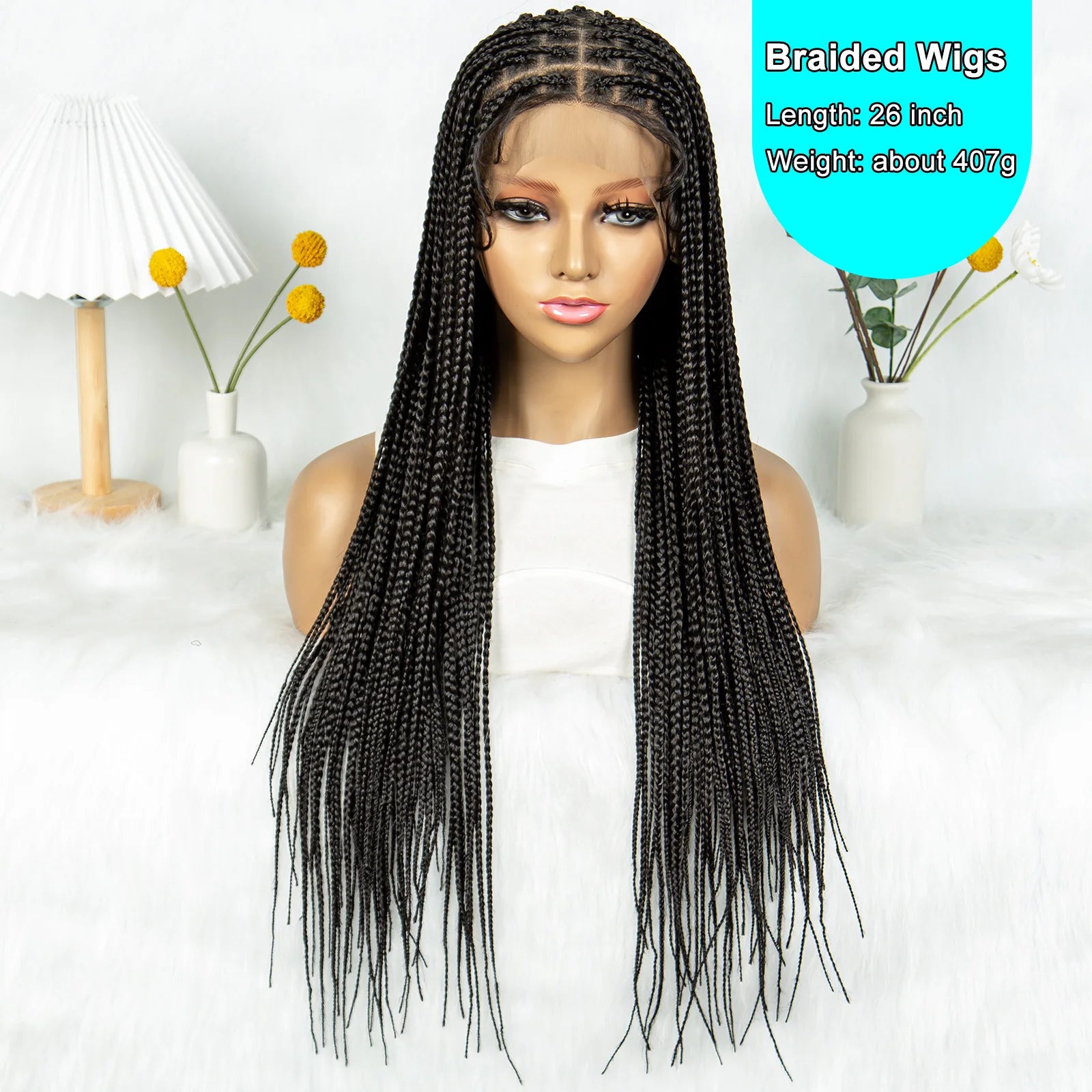 26" KIMA Goddess Stitch Box Braids Wig | Full Lace Luxegan