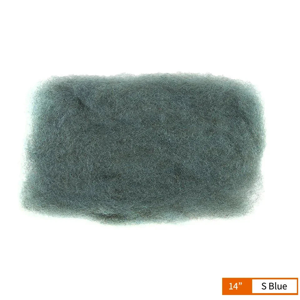 QVR Afro Kinky Curly Bulk Human Hair | No Attachment | Remy Hair | Natural Color | Dreadlock & Braiding Hair