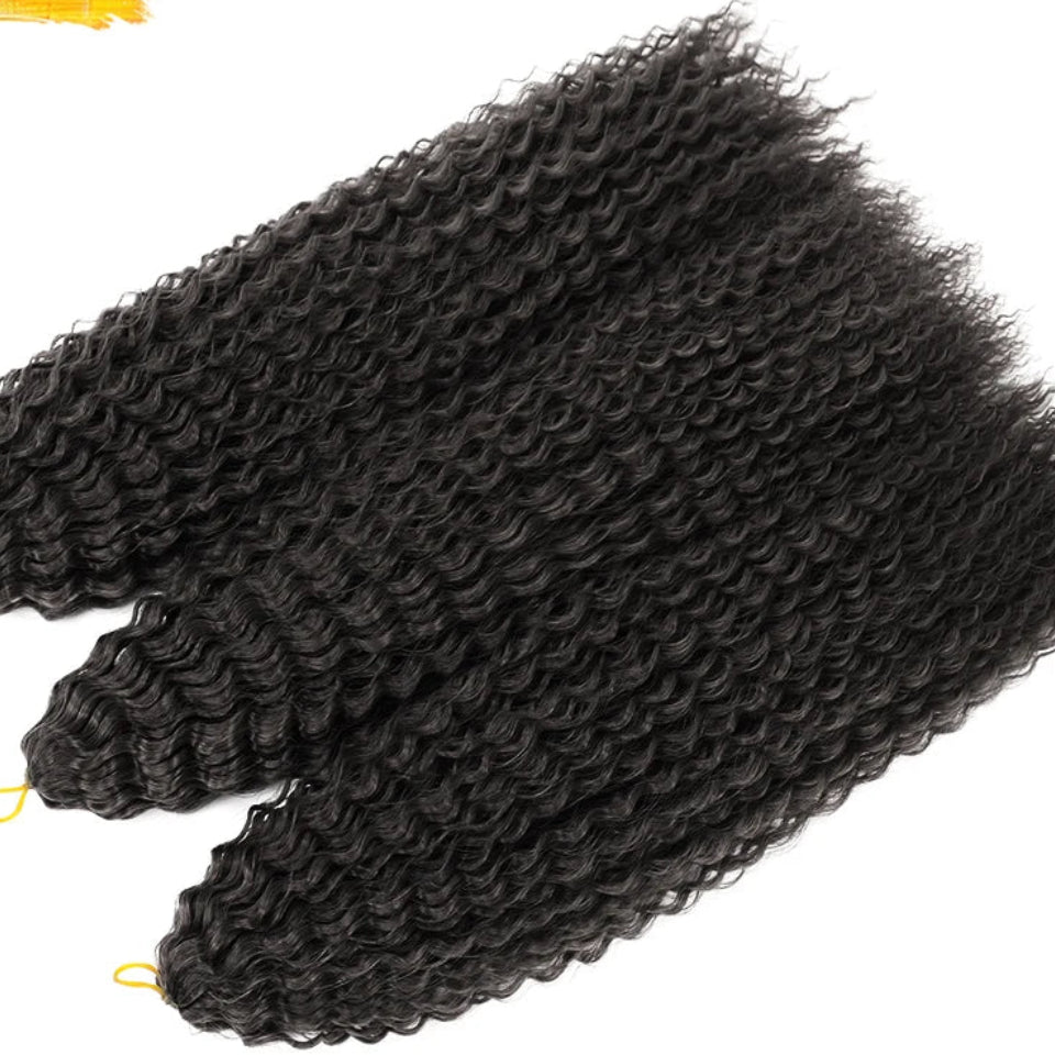 20-28 Inch Afro Curl Kinky Curly Crochet Braiding Hair | Synthetic Ombre Hair Extensions 60 - view 18