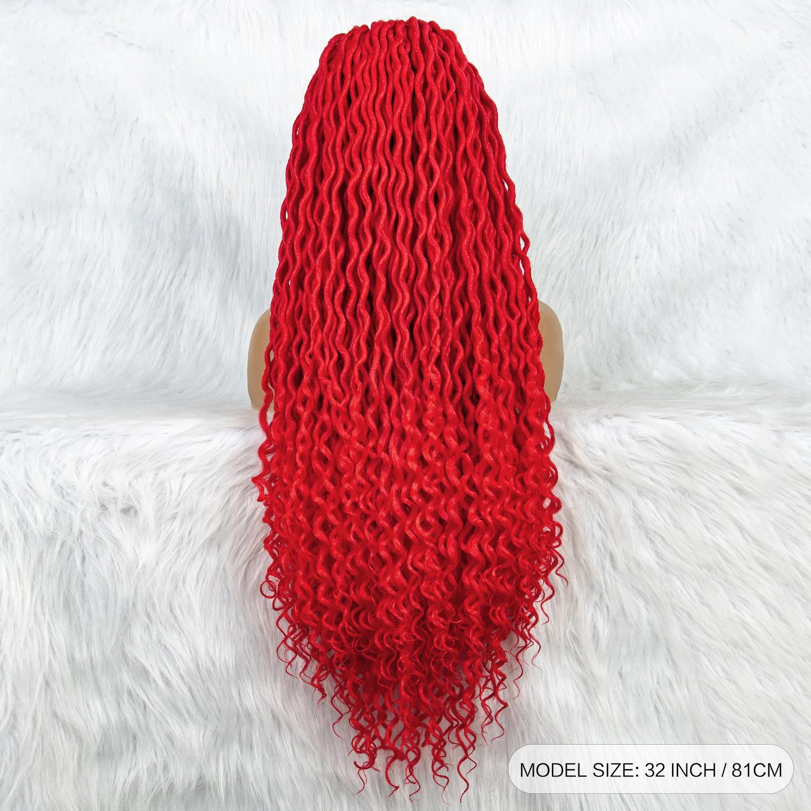 Braided Wig with Lambswool Curls | Transparent Full Lace Front Luxegan