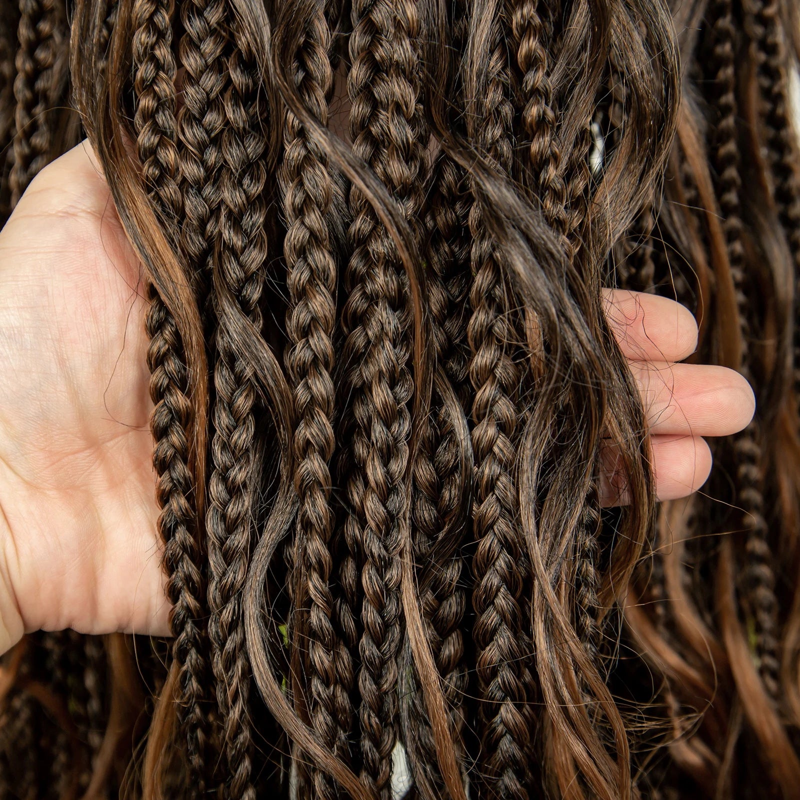 34" Ombre Curly Braids Wig | 1B/30 | Deep Wave | Full Lace | Baby Hair Luxegan