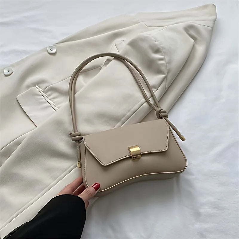 Vegan Crossbody Bag | Lightweight Solid Color Flap Purse | Design for Women Teens | Ideal for Office, College, Travel, Daily Use Luxegan