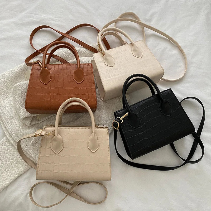 New Square Crossbody Bags for Women | Fashion Handbags & Purses & Ladies Shoulder Bag (Small Top Handle Bags) Luxegan