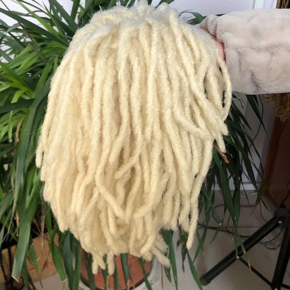 10" Braided Bob Wig | Afro Dreadlock Wig | Curly Ends | Synthetic Crochet Wig | Cosplay