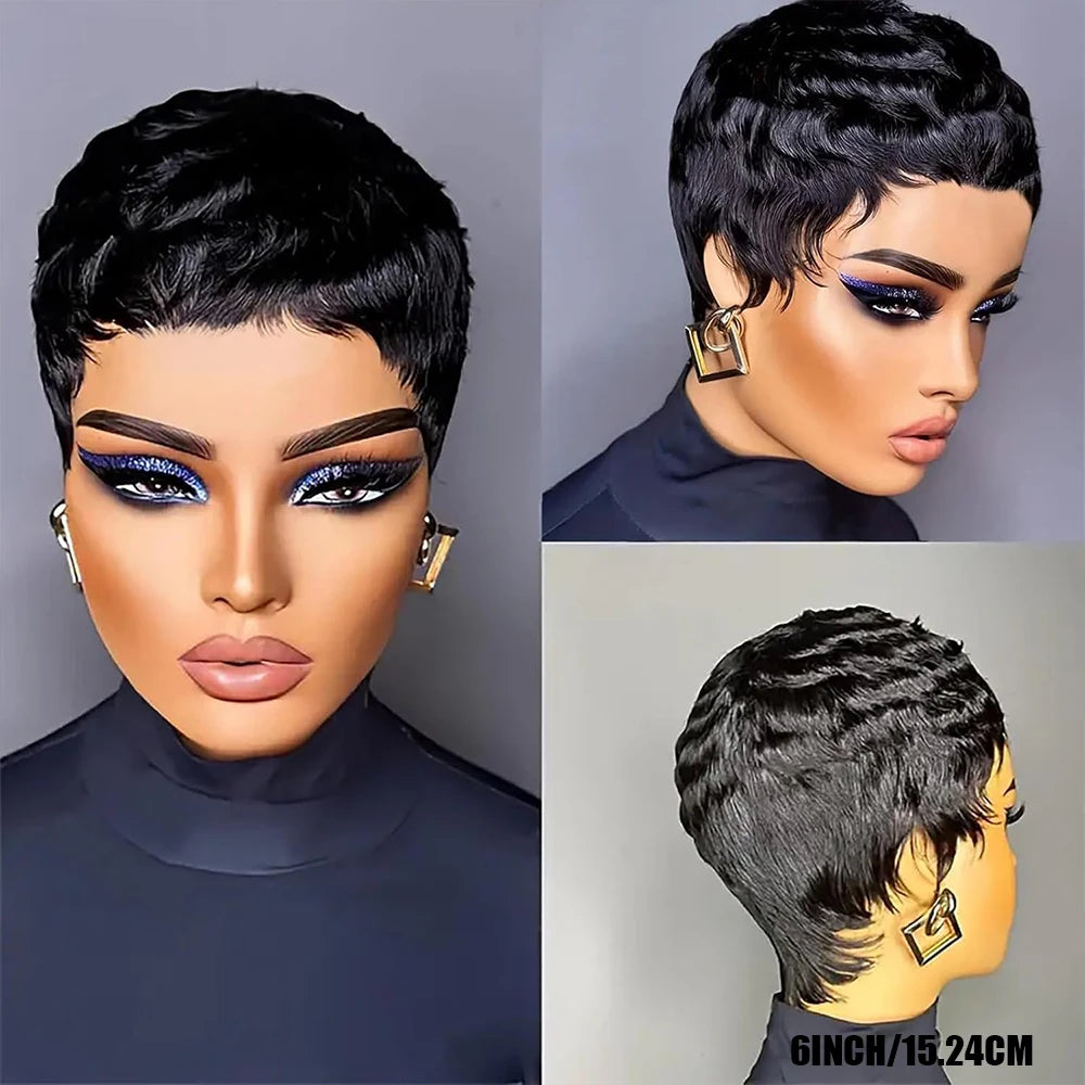 250% Density Brazilian Deep Curly Short Bob Wig | 13x4 HD Transparent Lace Front & 4x4 Deep Wave Closure Human Hair Wigs for Women Luxegan