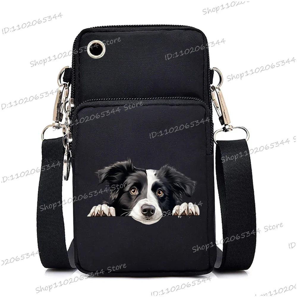 3D Dog Print Mini Bag | Unisex Crossbody & Shoulder Purse Luxegan