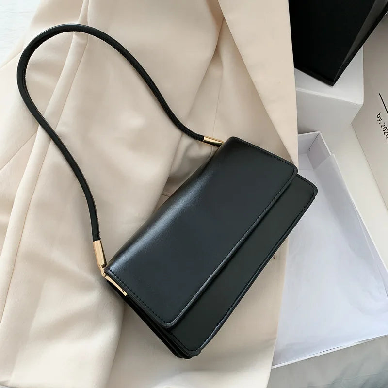 Luxury Brand Crossbody Bags for Women | Fashion Design Underarm & Woman Shoulder Bag (Female Handbag & Purses, Solid Color) Luxegan