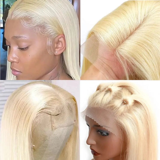 Colored HD Lace Frontal Bob Wig | Sophisticated "613 & Honey Blonde" Silhouette | Elegant 13x4 Transparent Burgundy 99J Palette | "Dignified" High-Performance Colored Human Hair for Radiant Versatile Styling Luxegan