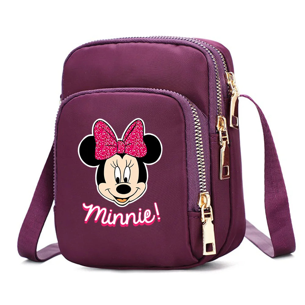 Mickey & Minnie Mouse Shoulder Bag | Cartoon Crossbody Handbag Luxegan