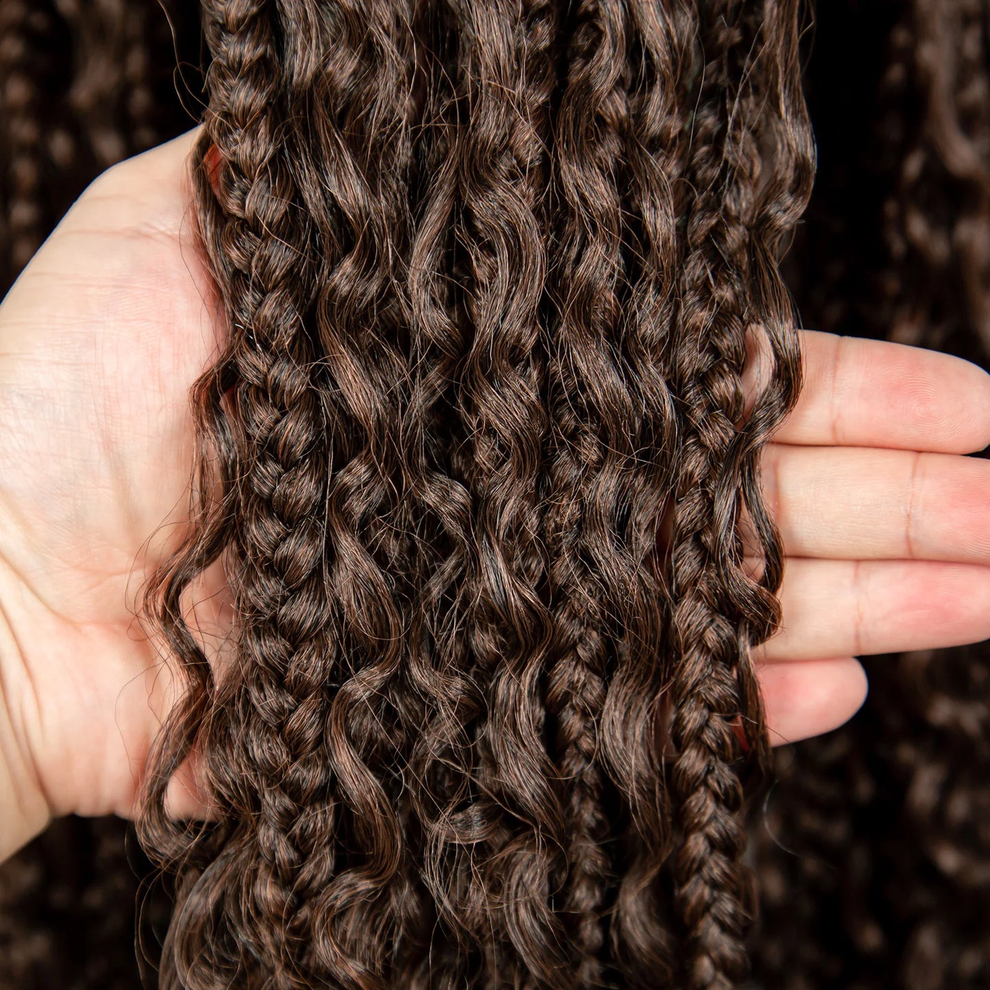 KIMA Box Braids Synthetic Wigs Full Lace  Dreadloks Braided Wigs Knotless Goddess Boho Braided Wigs Hair for Black Women