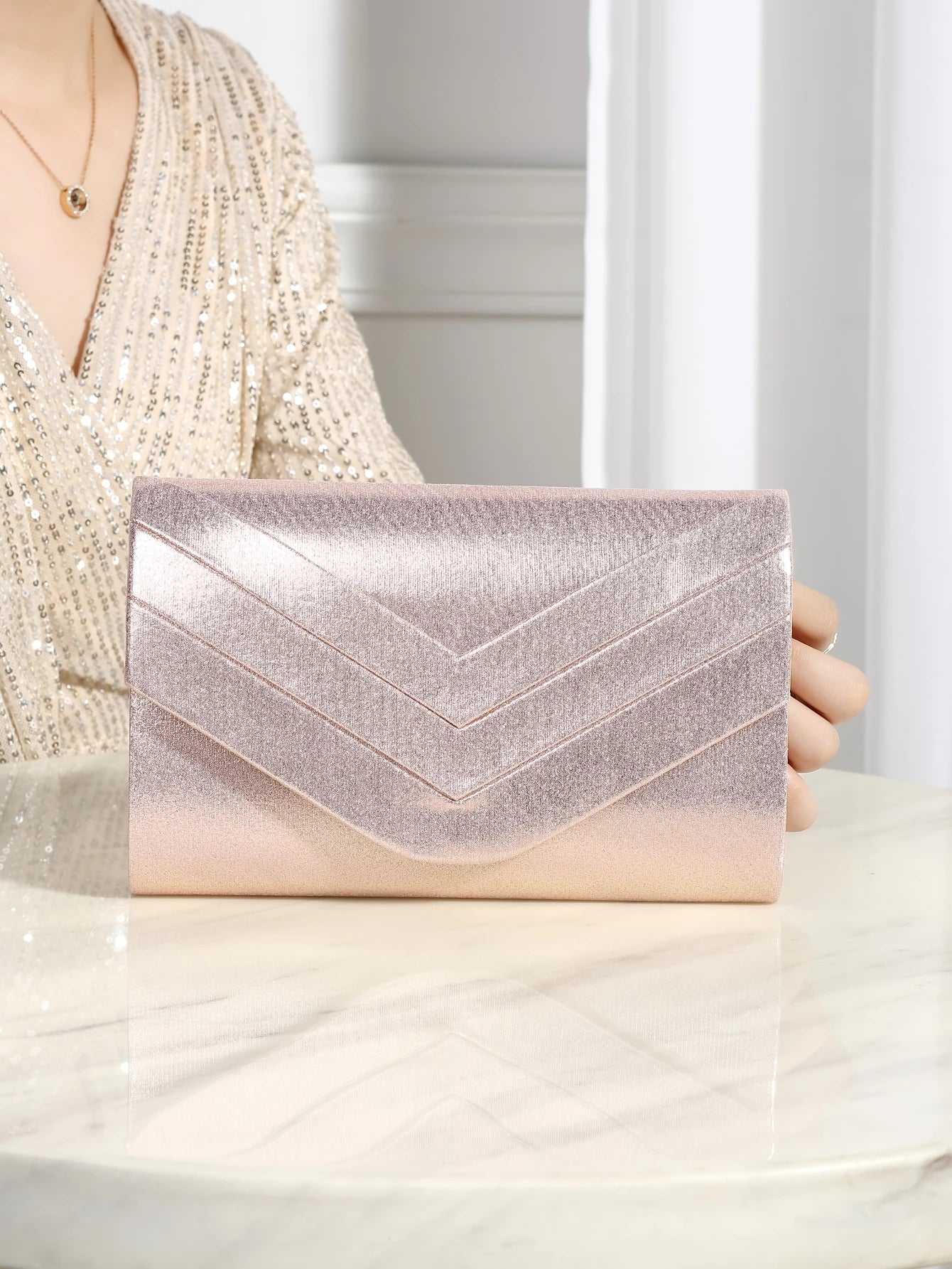 Luxury Evening Bag | Elegant & Quiet Luxurious Metal Trimmed Velvet Bag Luxegan