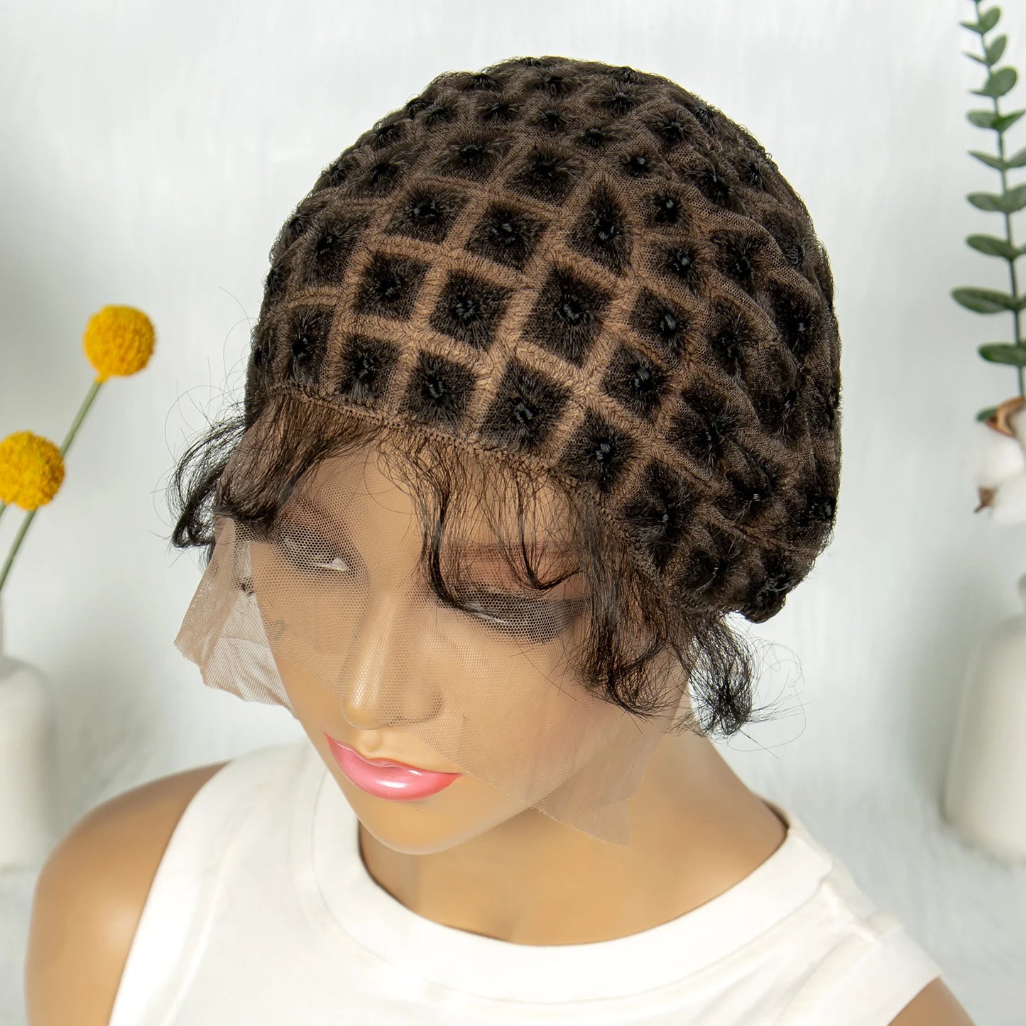 KIMA Boho Crochet Braids Wig Cap | Full Lace Pre-Parting with Baby Hair Luxegan