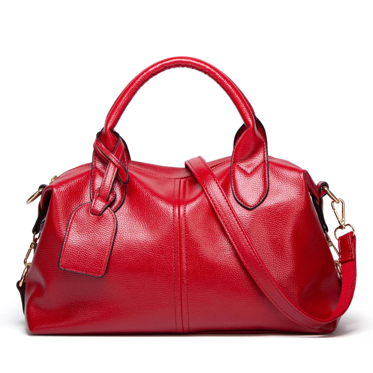 Women's Fashionable and Elegant Large Capacity Oil Wax Leather Tote Luxegan