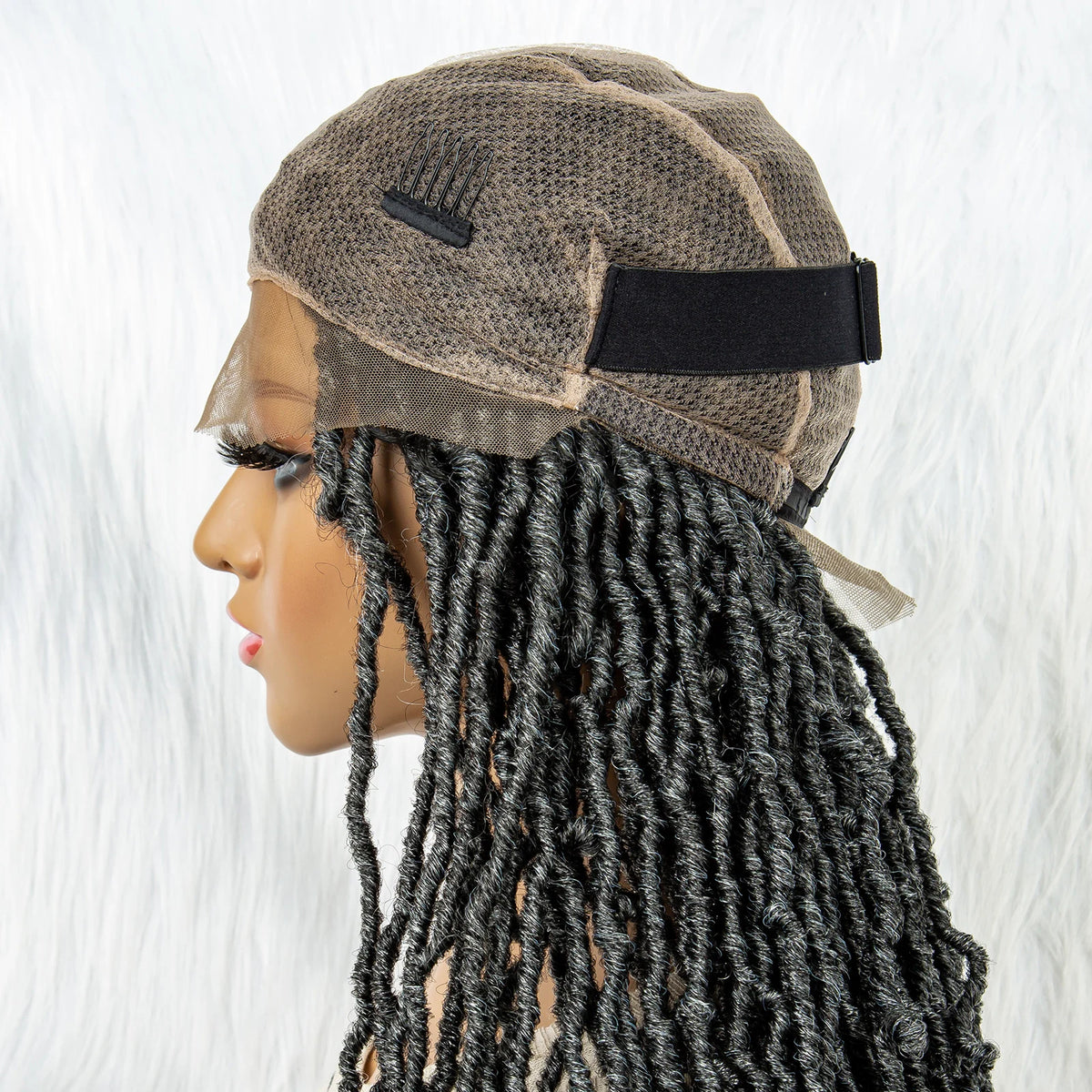 Pink & Blue Braided Wig | Full Lace Butterfly Locs & Dreadlocks