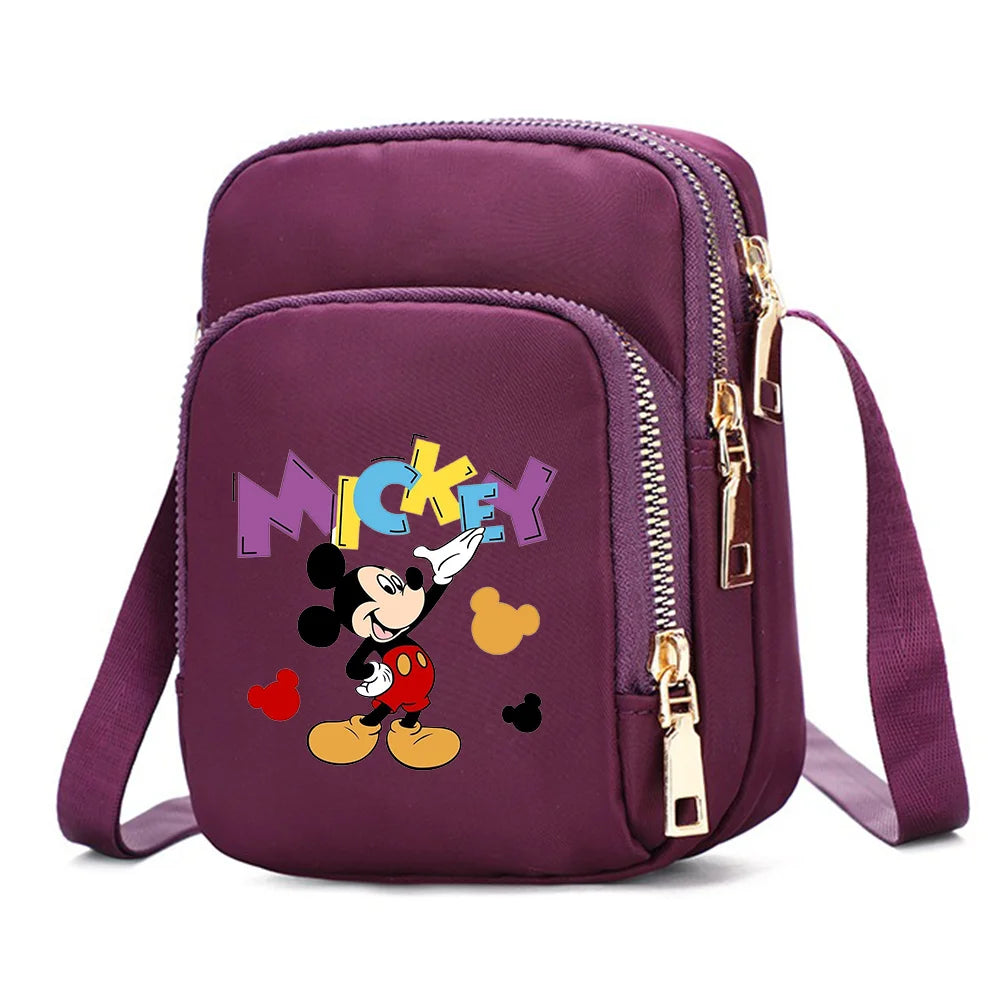 Mickey & Minnie Mouse Shoulder Bag | Cartoon Crossbody Handbag Luxegan