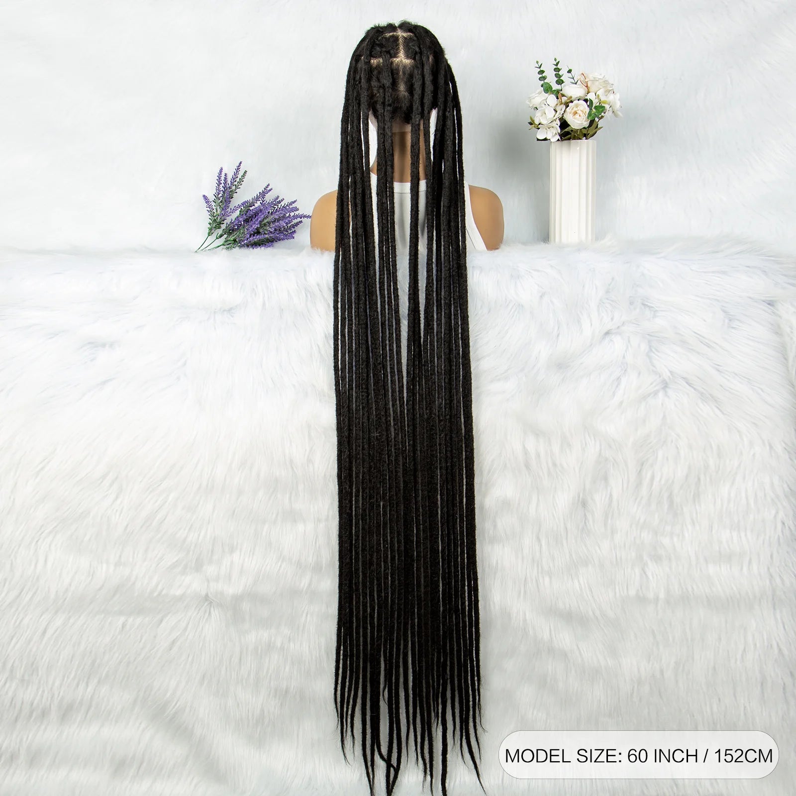 KIMA 50" Extra Long Box Braids Wig | Full Lace Front Luxegan
