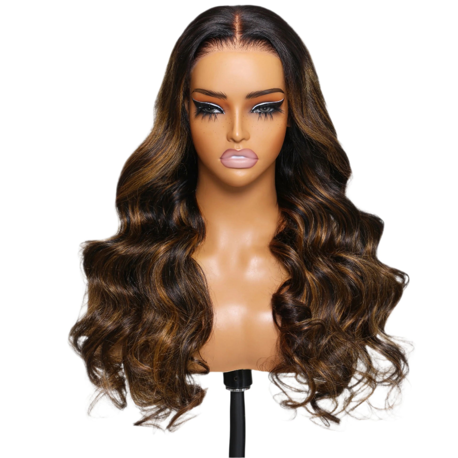 FB30 Balayage Highlight Body Wave Wig | 150% Density 7x5 Glueless Lace Front Human Hair (Invisible Knots) Luxegan