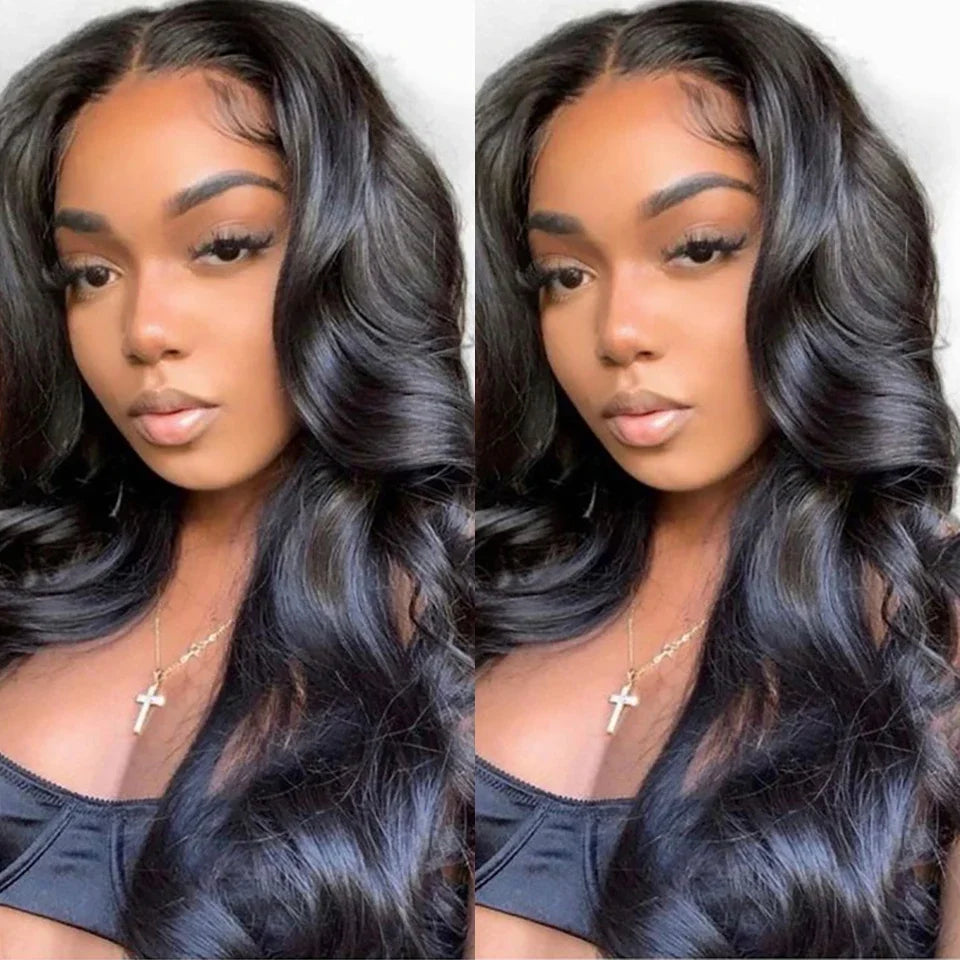 Rebecca Body Wave Transparent T-Part Lace Front Wig | Brazilian Human Hair "Wear To Go" (On Sale) Luxegan