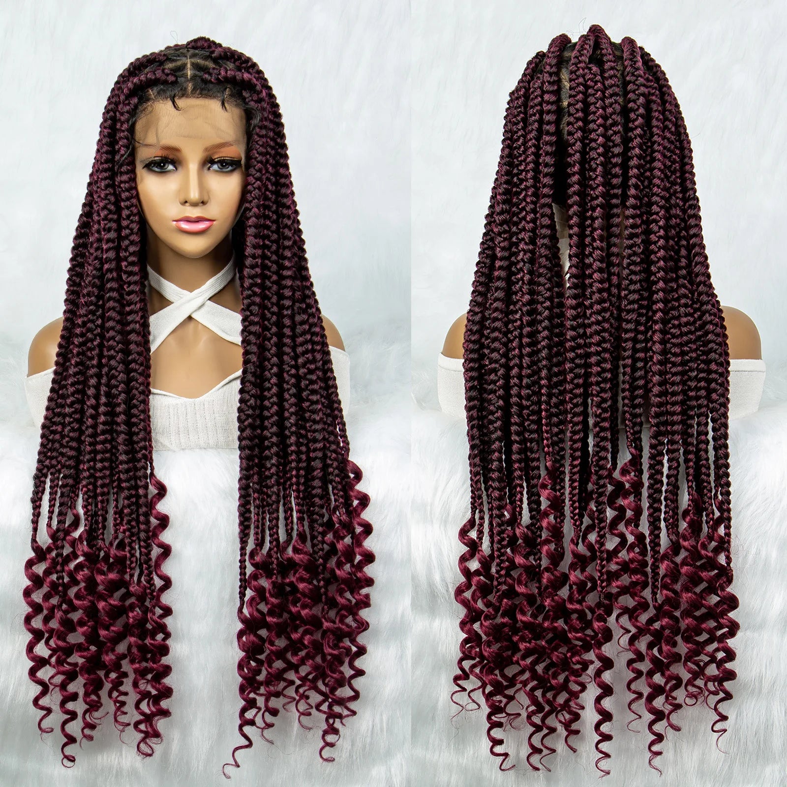 KIMA New Arrival Box Braids Wig | Full Lace Front Luxegan