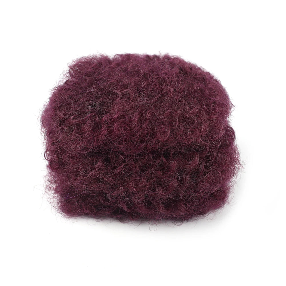 Afro Kinky Bulk Human Hair Extensions | Brazilian Kinky Straight Hair for Braids & Dreadlocks | Natural Crochet Hair