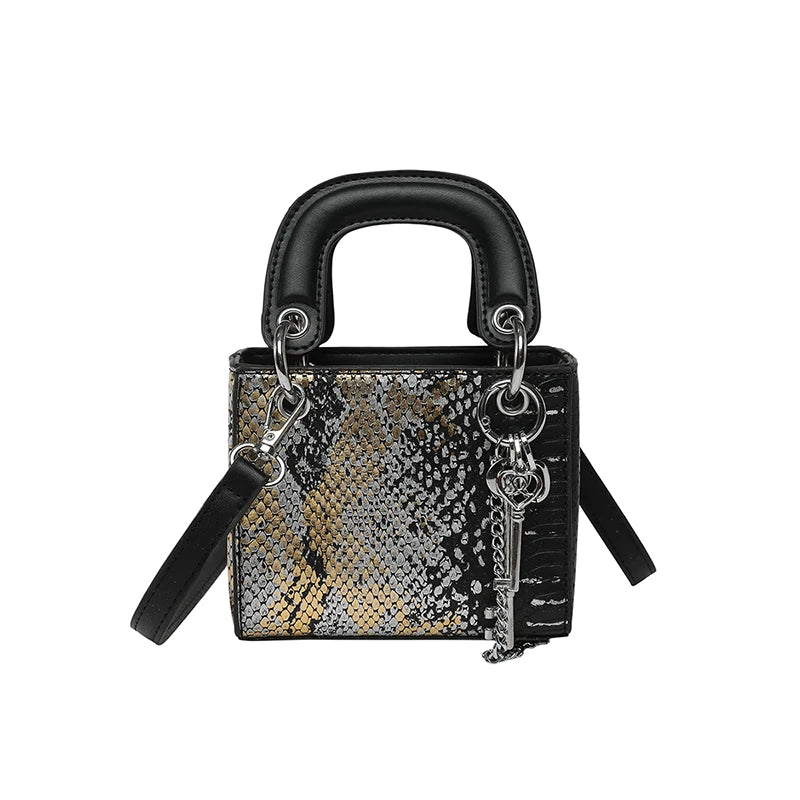 Fashion Classic Women's Mini Handbag | Small Square Bag & Serpentine Crossbody Luxegan